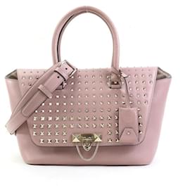 Sac à main en cuir rose Valentino Garavani