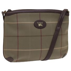 Autre Marque Borsa a Spalla Burberrys Nova Check in Tela Beige Auth bs23892