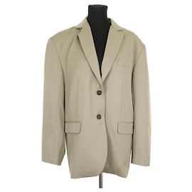 Anine Bing Blazer de lana caqui