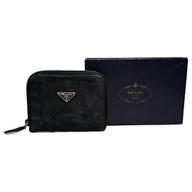 Cartera de lona vintage Prada negra