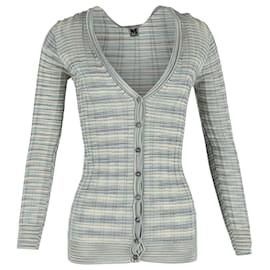M Missoni Strickjacke mit Knöpfen aus mehrfarbigem Baumwollmaterial
