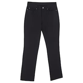 Jeans de pierna recta de tiro alto Escada Sport en denim negro de algodón
