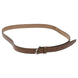 Cintura GUCCI in pelle 42,9"" marrone Auth hk2326