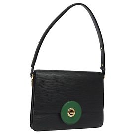 LOUIS VUITTON Epi Free Run Borsa a Spalla Verde Nero M52414 LV Auth sw178
