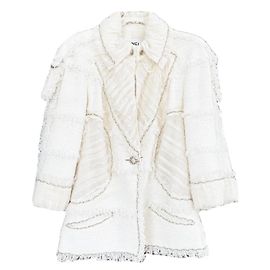 Chanel Ultra seltener Tweed-Jacke von 2008 mit Ketten 40 FR für 12K$