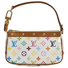 Louis Vuitton Pochette Accessoires x Takashi Murakami – Multicolore Bianco – Pezzo da Collezione