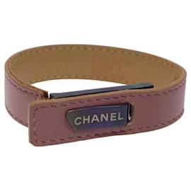 Bracciale in pelle viola CC Auth bs23239 CHANEL - Chanel