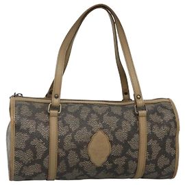 Borsa a mano SAINT LAURENT in pelle embossata grigia Auth sw230