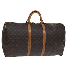 LOUIS VUITTON Monogram Keepall 60 Boston Tasche M41422 LV Auth ep7997