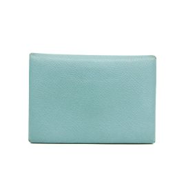 Hermès Tarjetero de cuero Epsom Hermes Calvi Duo