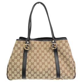 Borsa tote in tela da donna Gucci GG Twins 232957