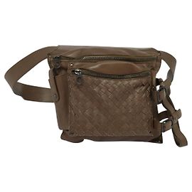 Autre Marque BOTTEGA VENETA INTRECCIATO Hüfttasche Leder Braun 121604 Auth bs23917
