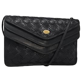 Borsa a Spalla BALLY in Pelle Nera Auth BA857 - Bally