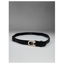 Vintage Dior Ledergürtel schwarz