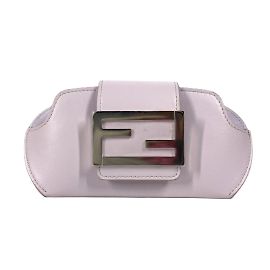 Fendi Sonnenbrillenetui aus helllila Leder