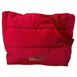 Borsa tote Jean Paul Gaultier rossa in tessuto