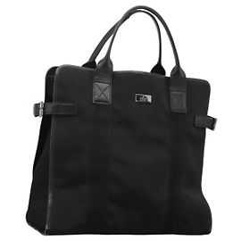 Bolso de mano GUCCI de lona negra 115517 Auth nb281