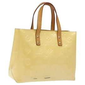 LOUIS VUITTON Monogram Vernis Reade PM Bolsa de Mano Perle M91336 LV Auth 116705 - Louis Vuitton