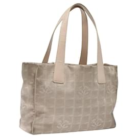 CHANEL Neue Reiselinie Tote Bag Nylon Rosa CC Auth th5849
