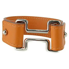 Hermes Orange Swift Leather Charm Bracelet - Hermès