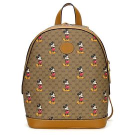 Gucci Brown and Camel GG Supreme Backpack