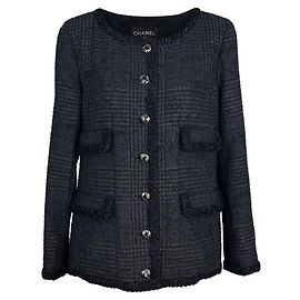 Chanel Campagna pubblicitaria iconica della globalizzazione Giacca in tweed nero