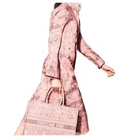 Dior Riviera Maxi Hemdkleid Rosa Baumwolle Seide