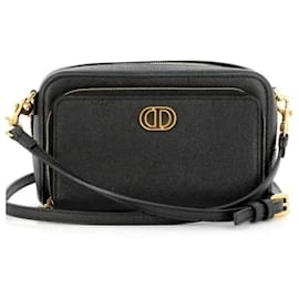 Borsa Dior Caro in pelle caviar nera