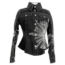 Chaqueta de denim antracita Chanel