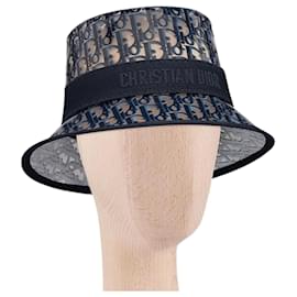 Dior Oblique Sonnenhut Marineblau