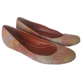 Ballerine Missoni Multicolore in Tela e Pelle