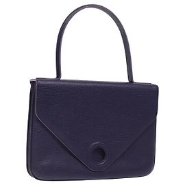 Borsa a mano LOEWE in pelle viola Auth BD1451