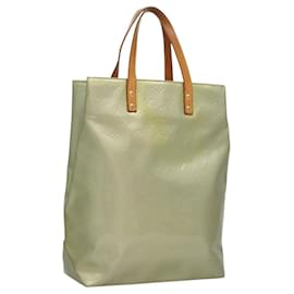 LOUIS VUITTON Monogram Vernis Reade MM Hand Bag Gris M91142 LV Auth 116768