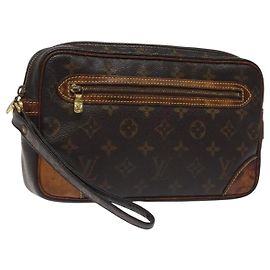 LOUIS VUITTON Monogram Marly Dragonne GM Borsa Clutch M51825 LV Auth BD1275