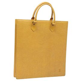 LOUIS VUITTON Borsa a Mano Sac Plat Epi Gialla M52079 LV Auth BD1385
