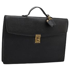 LOEWE Anagram Borsa da Lavoro in Pelle Nera Auth bs24101