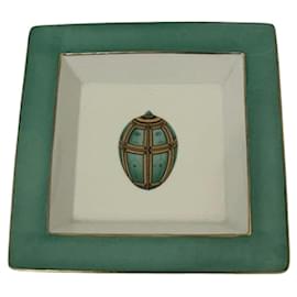 Asian style porcelain catchall green and white - Autre Marque