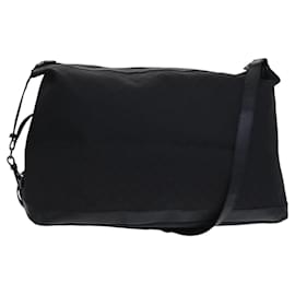 Borsa a Spalla in Tela GG Gucci Nylon Nera Argento 105669 Auth ep8385