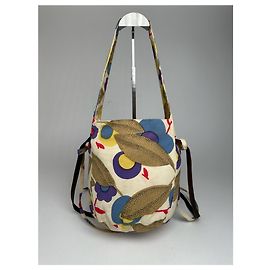 Borsa a spalla in tela multicolore vintage di Marni