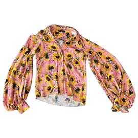 LBK - Loubarok LBK Loubarok Rosa Bluse mit Blumenmuster aus Seide