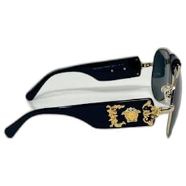 Lunettes de soleil Versace noir métal