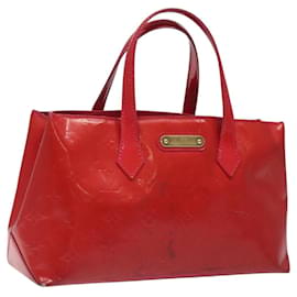 LOUIS VUITTON Monogram Vernis Wilshire PM Handtasche Rose Pop M93643 Auth 116728