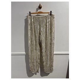GANNI Trousers T.FR 38 Viscose