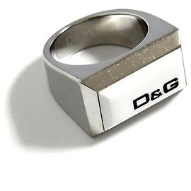 Anel de logotipo sigiloso Dolce & Gabbana para homens