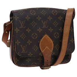 LOUIS VUITTON Monogram Cartouchiere MM Borsa a Spalla M51253 LV Auth MY282