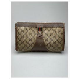Vintage Gucci Ophidia Monogramm Leder Clutch