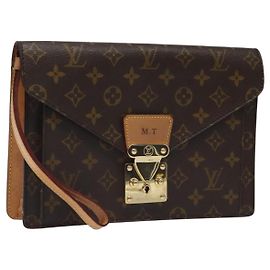 LOUIS VUITTON Monograma Serie Dragonne Bolso de Mano SPO LV Auth BD1141