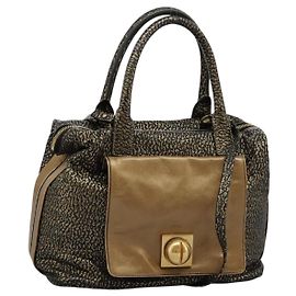Chloé Sac à main en cuir Chloe 2 voies or Auth sw191