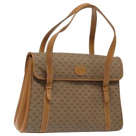 Gucci Borsa a mano Micro GG Supreme in PVC beige e oro 000 406 4857 Auth ki5660