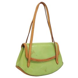 LOUIS VUITTON Borsa a Spalla Vernis Biscayne Bay PM Menta M91289 Auth BD1918